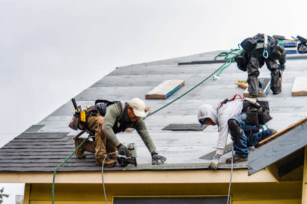 Professional Gutter Installation technician working in Dalton, PA